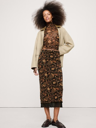 Mesh Midi Skirt | Banana Republic | Banana Republic (US)