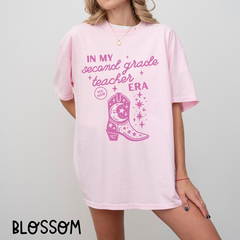 Comfort Colors® Second Grade Era Yeehaw Teacher Shirt 2nd Grade Teacher Shirt 2nd Grade T-shirt ... | Etsy (US)