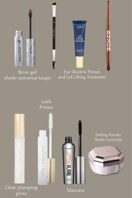 Products used for Latte Makeup