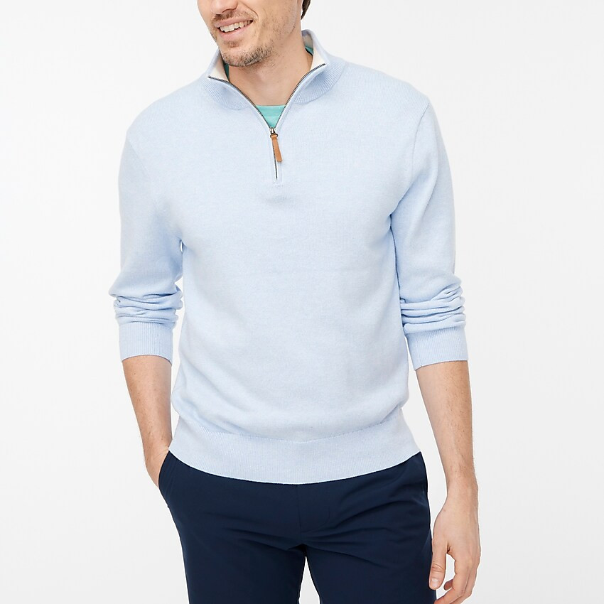 Cotton half-zip sweater | J.Crew Factory