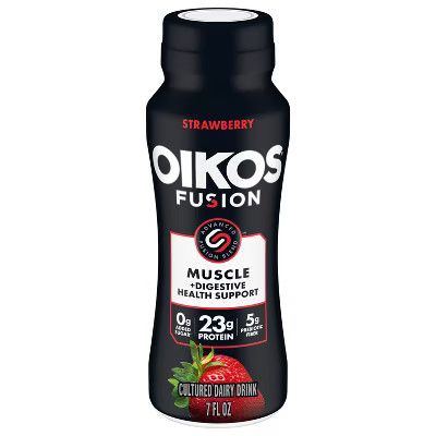 Oikos Fusion Strawberry Cultured Dairy Drink - 7 fl oz | Target