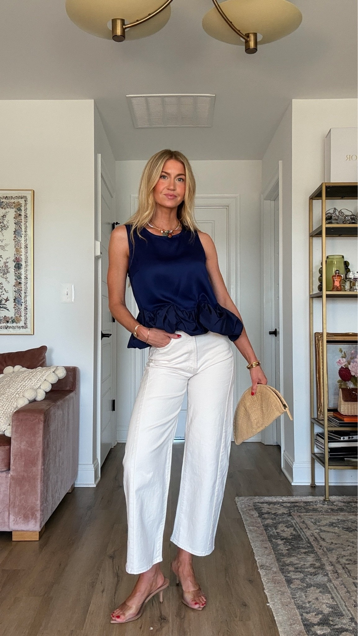 Navy blouse + cream denim!

#LTKootd #LTKgrwm #LTKSeasonal