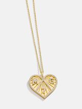 Heart 18K Gold Custom Medallion Necklace | BaubleBar (US)