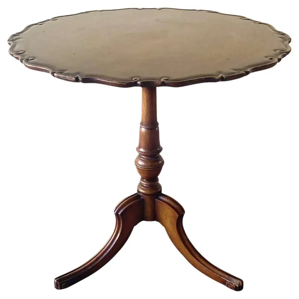 Antique English Pie Crust Table | 1stDibs