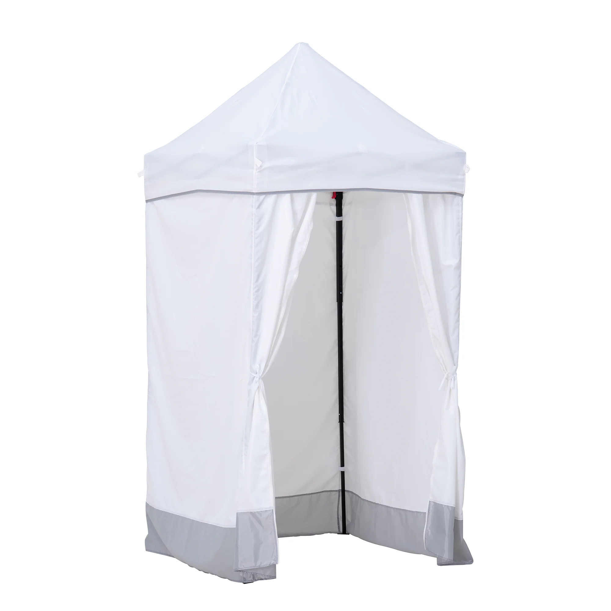 Sunjoy 4-ft x 4-ft pop-up white/Grey Gazebo with Soft Top Roof | A109010200 | Lowe's