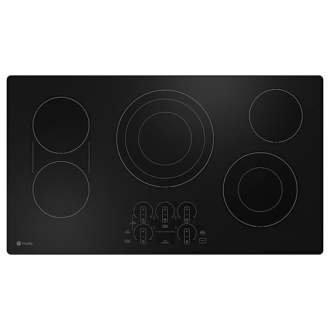 GE Profile 36-in 5 Burners Smooth Surface (Radiant) Black Smart Electric Cooktop with Bridge Elem... | Lowe's