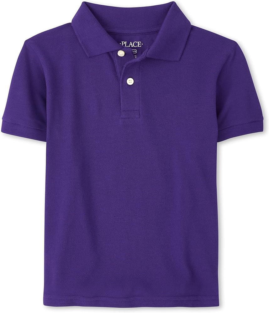 The Children's Place Boys' Uniform Short Sleeve Pique Polo | Amazon (US)