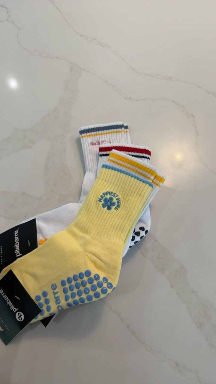 The cutest new grip socks!

#LTKfitnessgoals #LTKActive #LTKootd