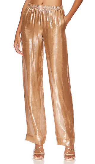 Alessia Pant in Gold | Revolve Clothing (Global)