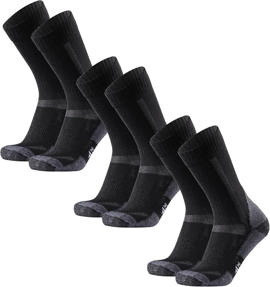 DANISH ENDURANCE Hiking Socks, Anti Blister Merino Wool Socks, Moisture Wicking Cushioned Crew So... | Amazon (US)