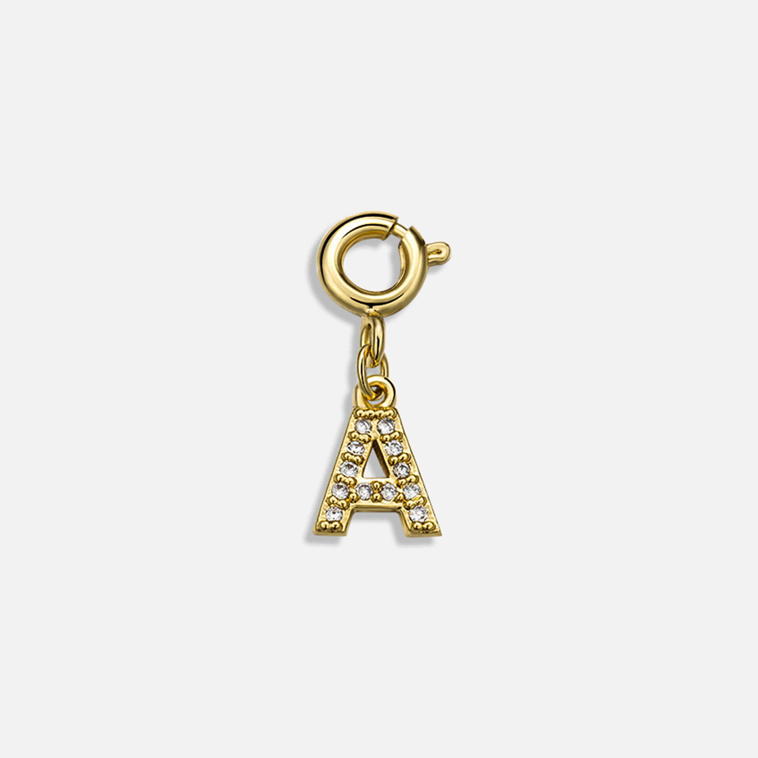 Pavé Initial Charm | Victoria Emerson