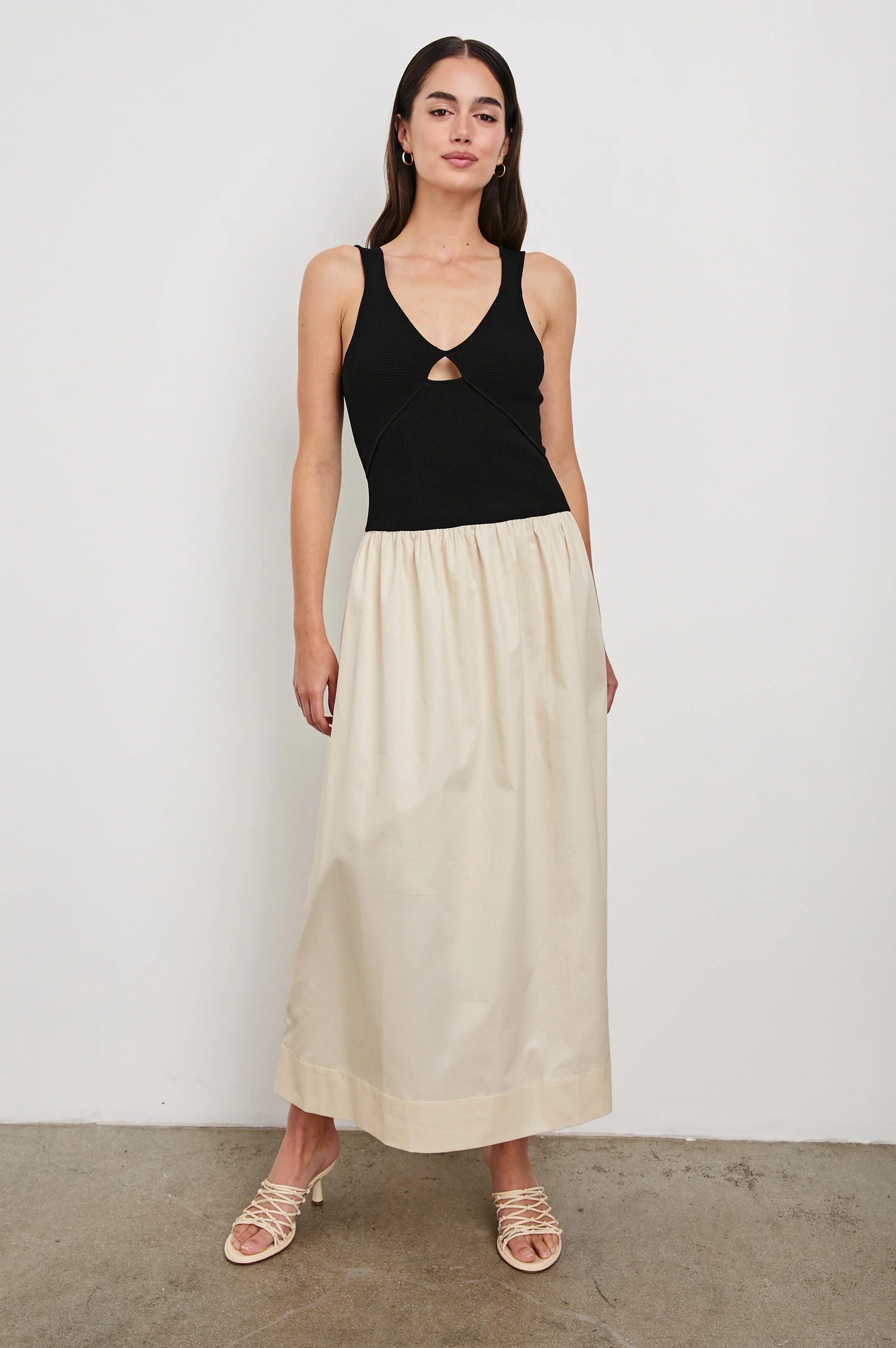 RAQUEL DRESS - BLACK IVORY | Rails