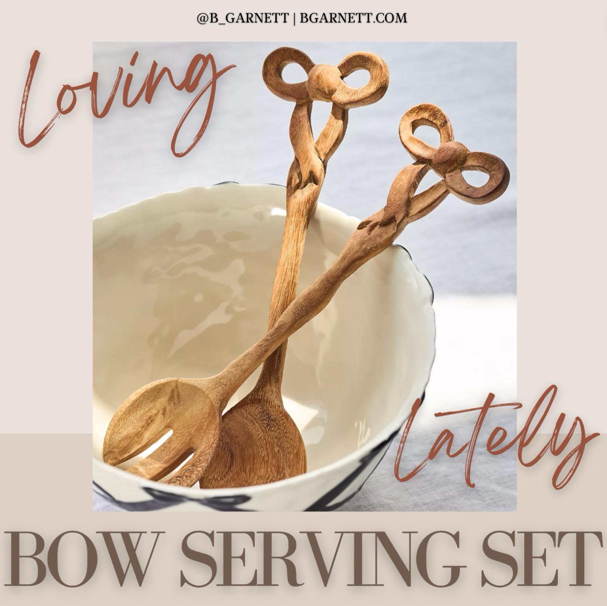 Saw this carved wood serving set with bows and I just had to have them! Would make a phenomenal housewarming or host gift & are under $50
#bgarnett 

Gift guide | fall decor | entertaining must have | salad set | serving set | housewarming gift | host gift | hostess gift | under $50 | anthro home | anthropologie



#LTKFindsUnder50 #LTKHome #LTKFallSale