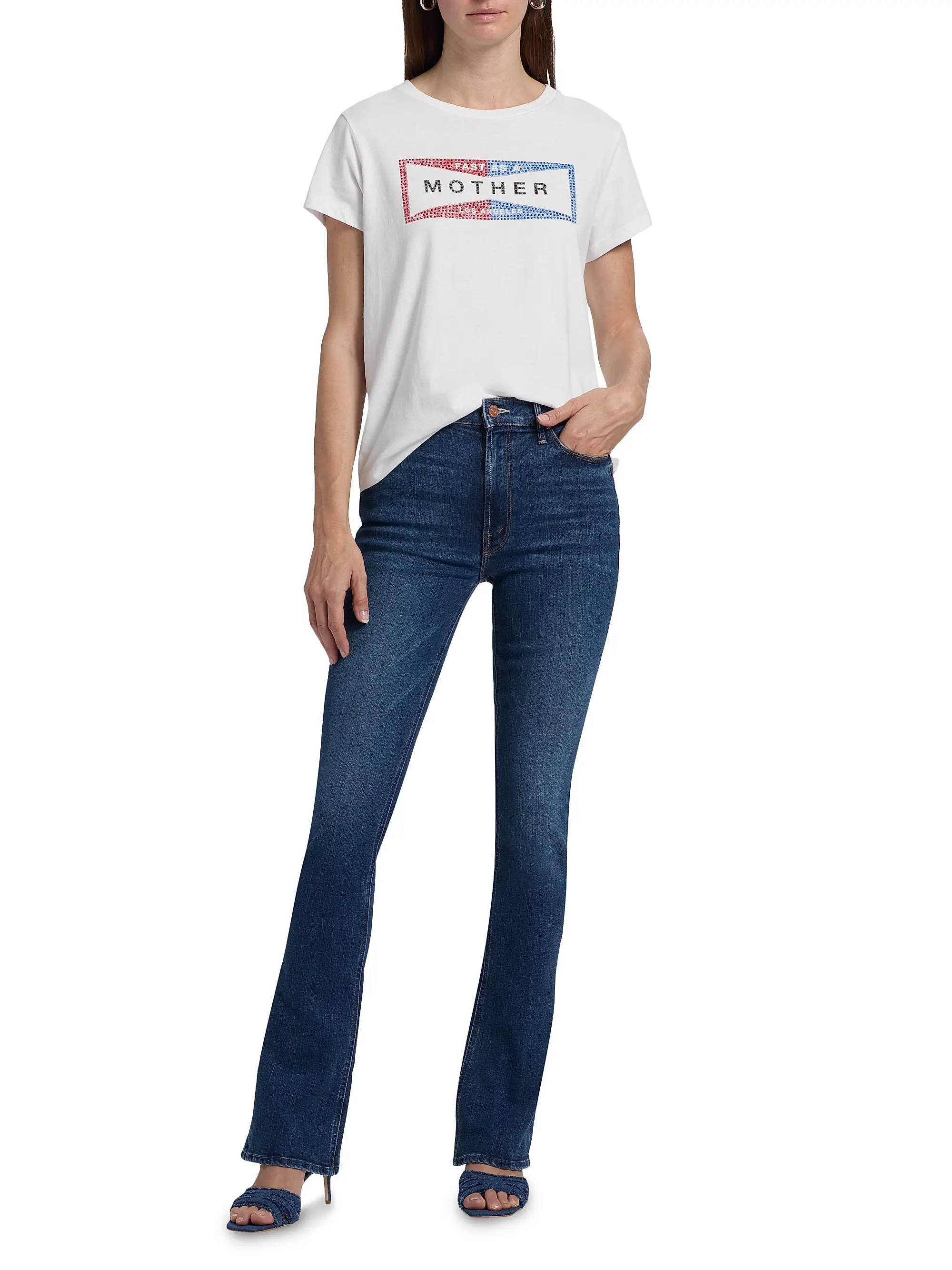High Waisted Runaway Stretch Flare Jeans | Saks Fifth Avenue
