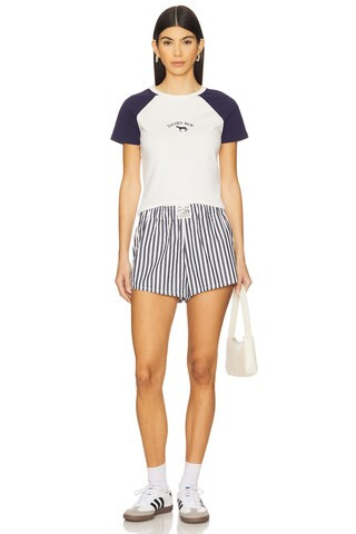 Dairy Boy x REVOLVE East Coast Baseball Tee in Navy from Revolve.com | Revolve Clothing (Global)