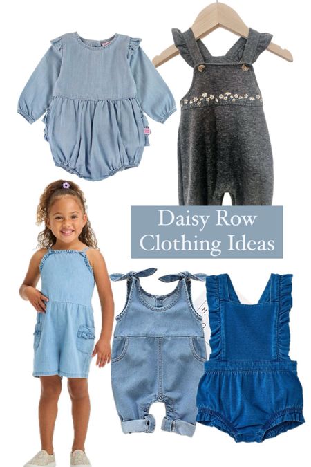 A few options I found for baby and toddler girls that would be so cute with my Daisy Row embroidery pattern 🤍 the original outfit I embroidered on is  on longer for sale, but these other options would work perfectly and be so so cute ☺️ 

#LTKkids #LTKfamily #LTKfindsunder50