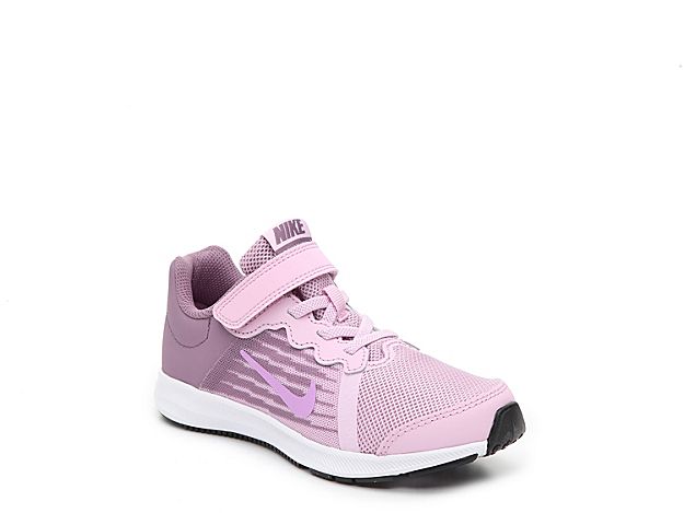 Nike Downshifter 8 Toddler & Youth Running Shoe - Girl's - Purple/Light Pink | DSW