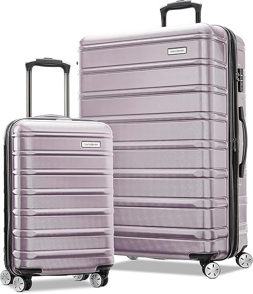 Samsonite Omni 2 Hardside Expandable Luggage with Spinner Wheels, ICY Lilac, 2-Piece Set (20/28) | Amazon (US)