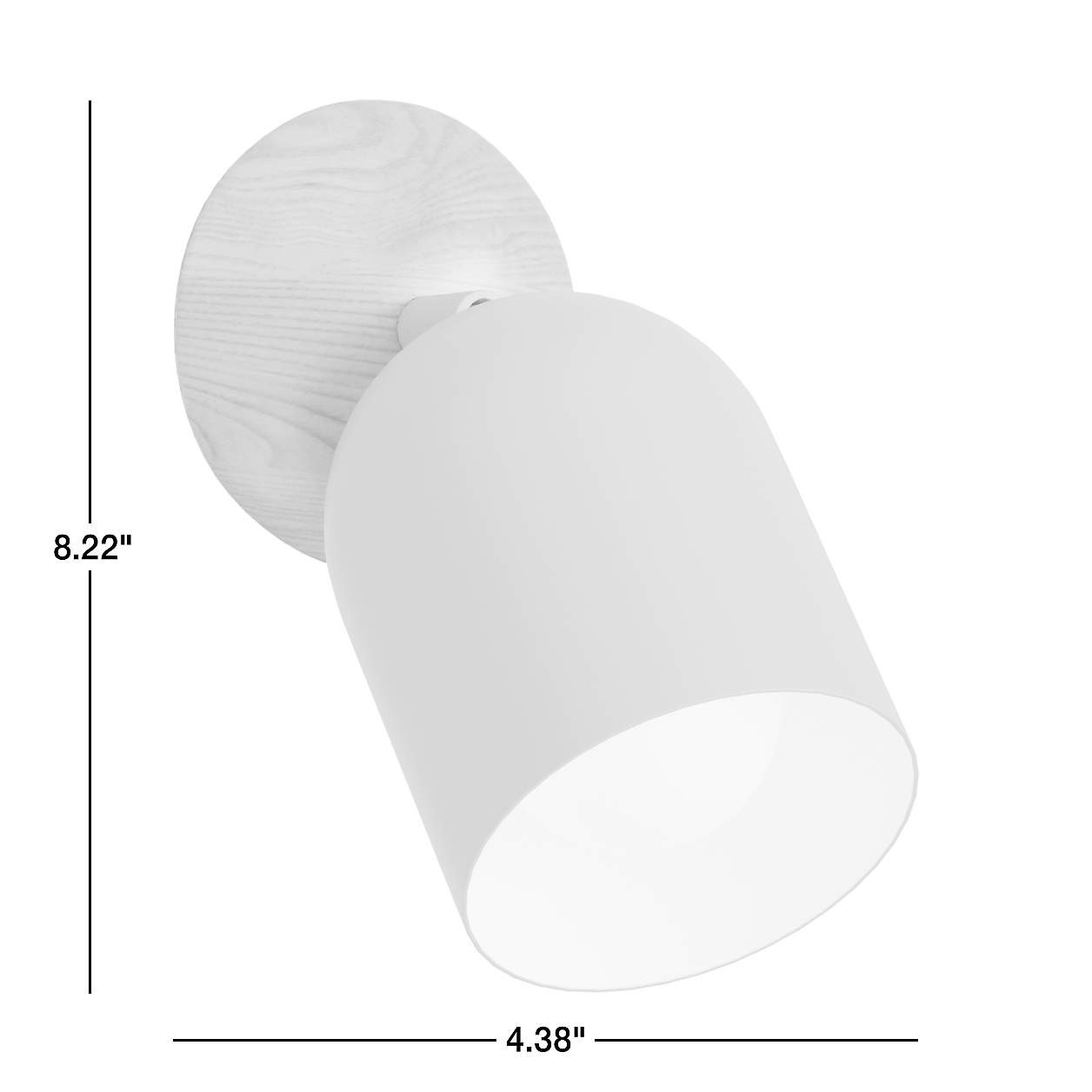 Pixi Ochre Metal and Wood Kids Swivel Plug-In Wall Sconce + Reviews | Crate & Kids | Crate & Barrel