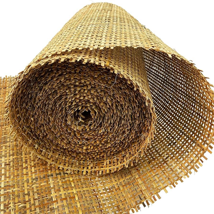 17.5" Width Natural Brown Dark Square Rattan Cane Webbing Roll 7 Feet Length for Caning Projects ... | Amazon (US)