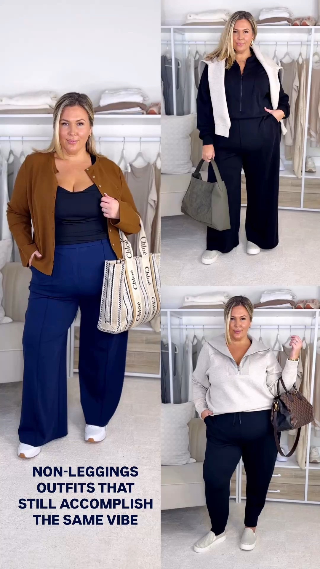 LTK20 expires after 9/26! These new @Spanx fall pieces are SO GOOD OMG !! Wearing a 2X in all except for the slim jogger and jumpsuit are 3x, and I recommend sizing up one! The tunic runs true but I sized up to 3x for length!

#LTKOver40 #LTKPlusSize #LTKMidsize