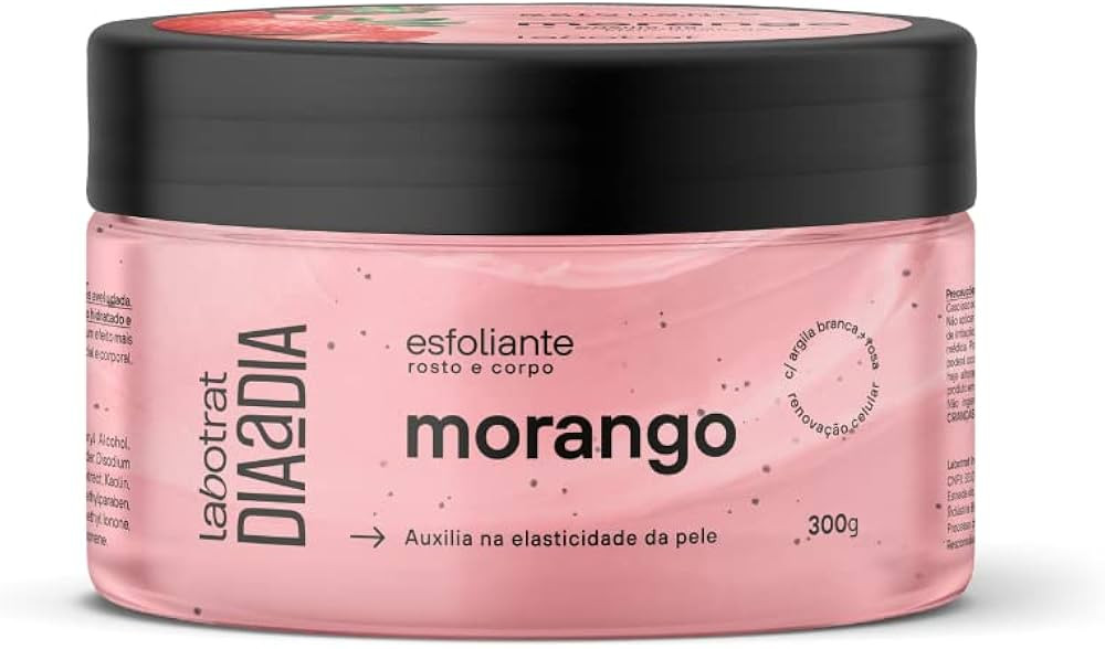 “Esfoliante de Morango Com Super Ação Anti-Oxidante Renova Revitaliza a Pele Deixa Aveludada ... | Amazon (BR)