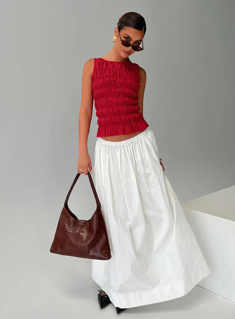 Felipa Maxi Skirt White | Princess Polly US