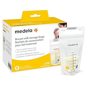 Medela Breast Milk Storage Bags, 100 Count, Ready to Use Breastmilk Bags for Breastfeeding, Self ... | Amazon (US)