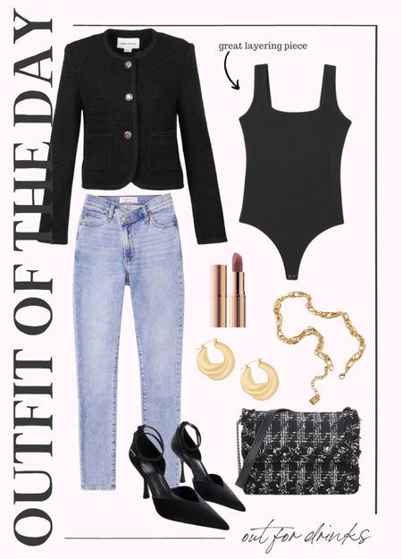 Out for drinks or a quick date night? This is the perfect outfit with pieces that will transition in your closet! 

#LTKFind #LTKstyletip
