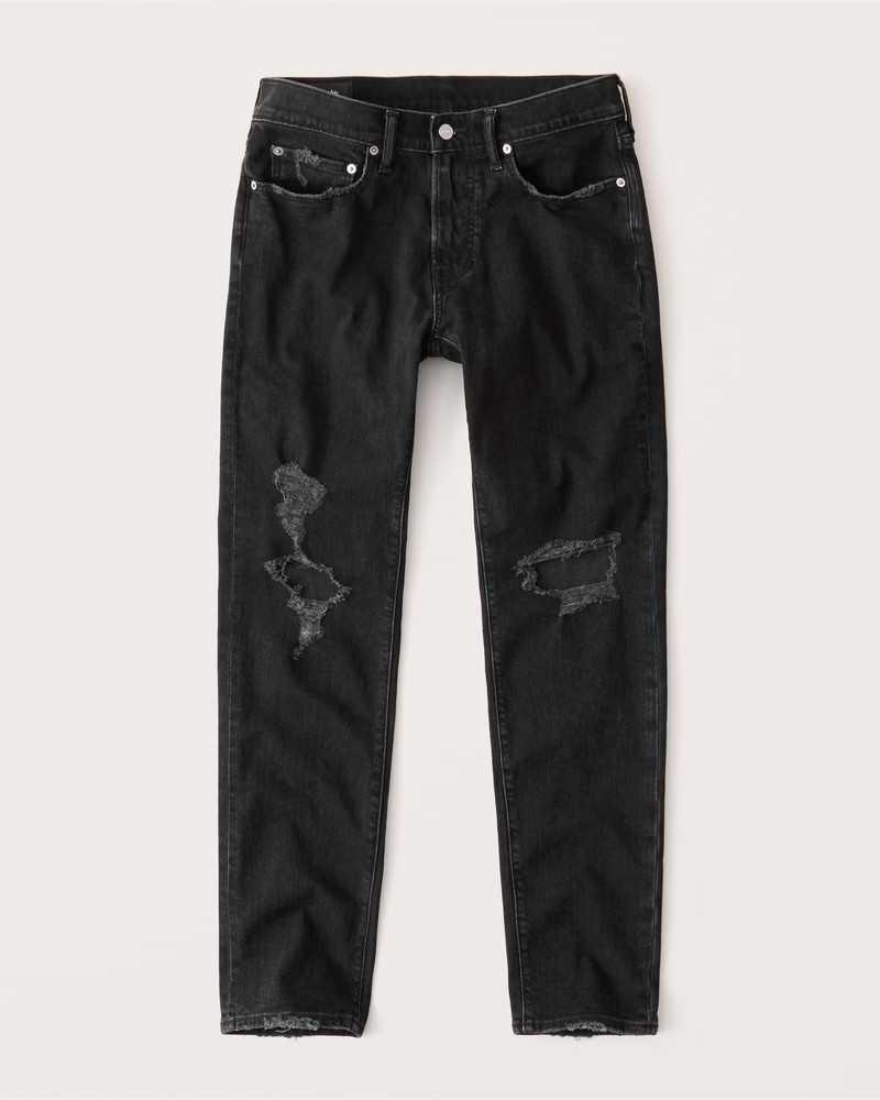 Ripped Athletic Skinny Jeans | Abercrombie & Fitch (US)