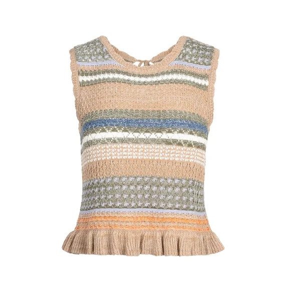 Jessica Simpson Women's Reya Textured Peplum Hem Top, Sizes XS-XL | Walmart (US)
