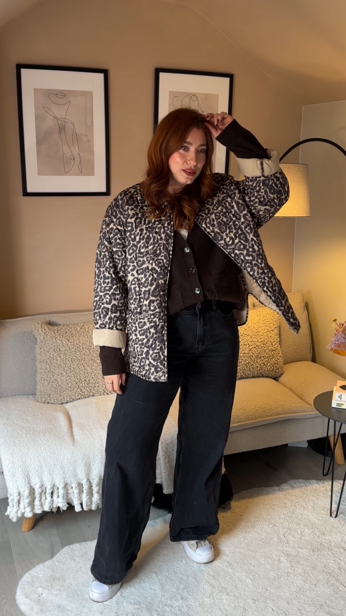 Comfy, practical and leopard! 
Jeans are next hourglass range - can’t link on here so have linked my Abercrombie ones- I’m wearing a 12L, top I’m wearing a medium, cardigan is a small, jacket is old Zara but I’ve found similar. 

#LTKwinter #LTKuk #LTKautumn