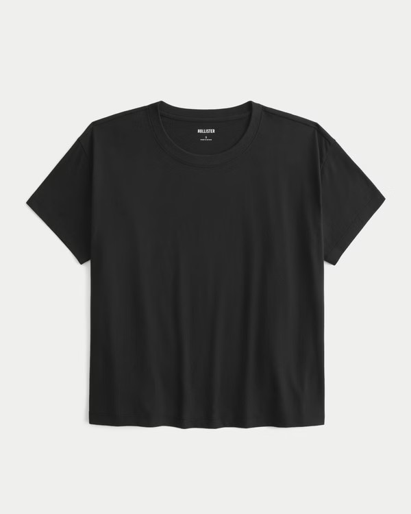 Easy Cotton Crew T-Shirt | Hollister (US)