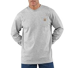 Carhartt Men's Loose Fit Heavyweight Long-Sleeve Pocket T-Shirt | Amazon (US)