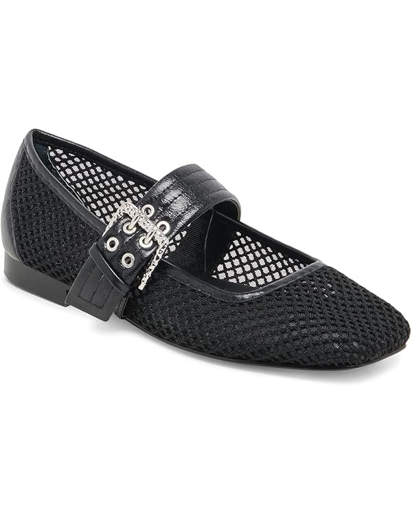 Dsevht Mary Janes Flats for Women Fashion Square Toe Flat Low Heel Easy Buckle Strap Flats Shoes | Amazon (US)