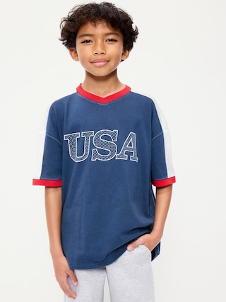 Oversized Short-Sleeve Graphic T-Shirt for Boys | Old Navy (US)