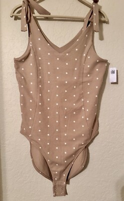 OLD NAVY  Tan and White Polka-dot Bodysuit | eBay | eBay US