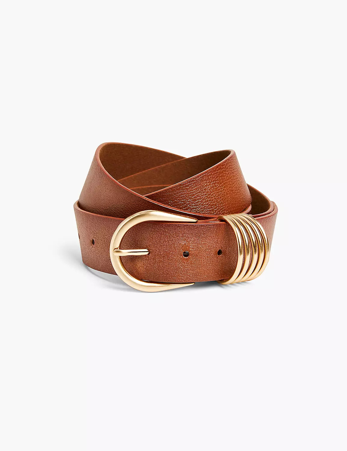 Multi-Ring Faux-Leather Belt | LaneBryant | Lane Bryant (US)