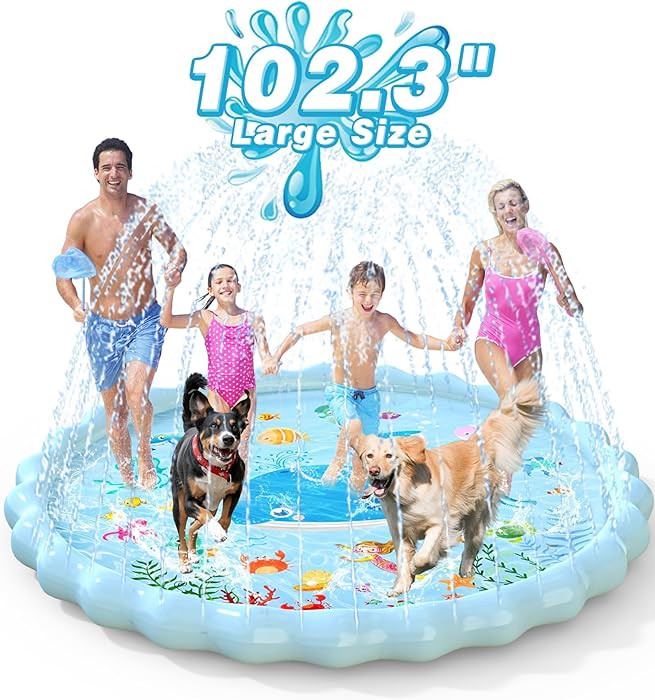 EPN Splash Pad, Extra Large Sprinkler Play Mat Fun for Kids, Thicker Summer Outdoor Water Toys To... | Amazon (US)