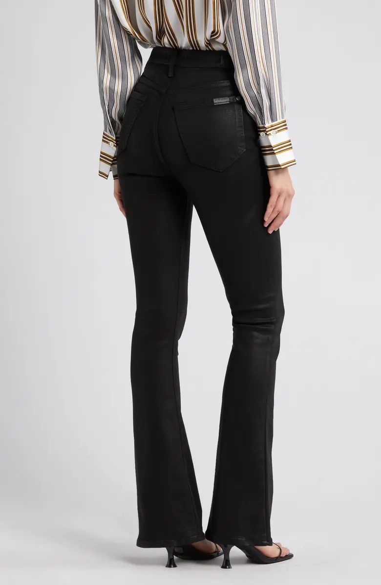 7 For All Mankind Tailorless Coated Ultra High Waist Skinny Bootcut Jeans | Nordstrom | Nordstrom