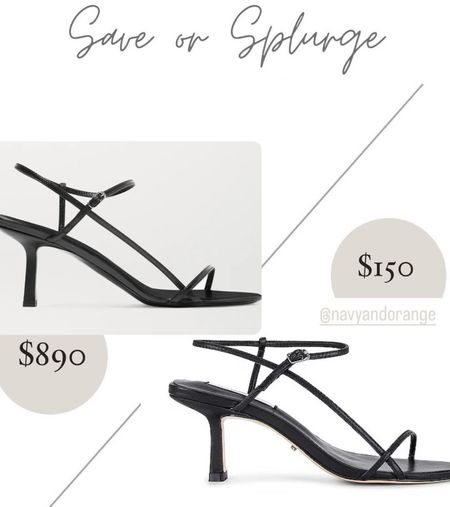 Splurge or save, the row look for less, the row sandal, simple sandals, wedding shoe 

#LTKshoecrush #LTKparties