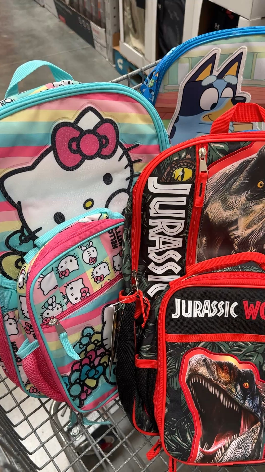 Super cute Kid’s Backpack/Lunch Box matching sets now at Sam’s Club! They’re so perfect for Back 2 School. They sold out quickly last year, so make sure and snag one early. They have such cute designs including Hello Kitty, Superman, Paw Patrol, Sonic, Squishmallows, Gabby’s Dollhouse, Minecraft and Jurassic Park (many online only). Get them for $14.98/set. 