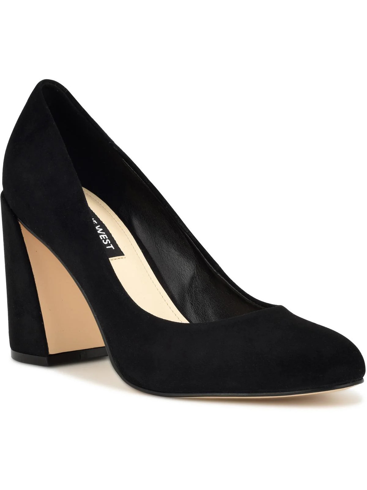 Yunip Womens Suede Slip-On Block Heels | Shop Simon