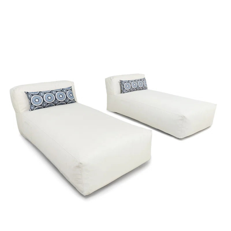 Francisco Bean Bag Outdoor Chaise Lounge (Set Of 2) | Wayfair North America