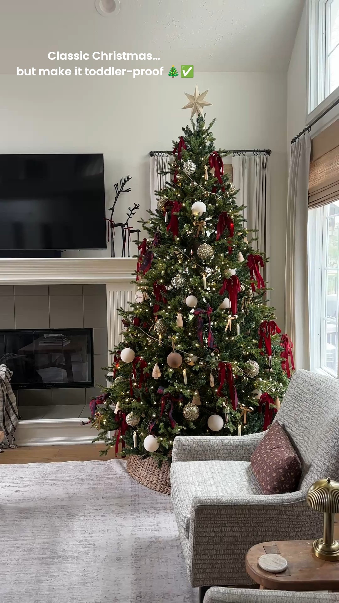 Classic Christmas tree… but make it kid-friendly! 🎄❤️✅
Velvet ornaments are from hobby lobby 

#LTKStyleTip #LTKHoliday #LTKSeasonal