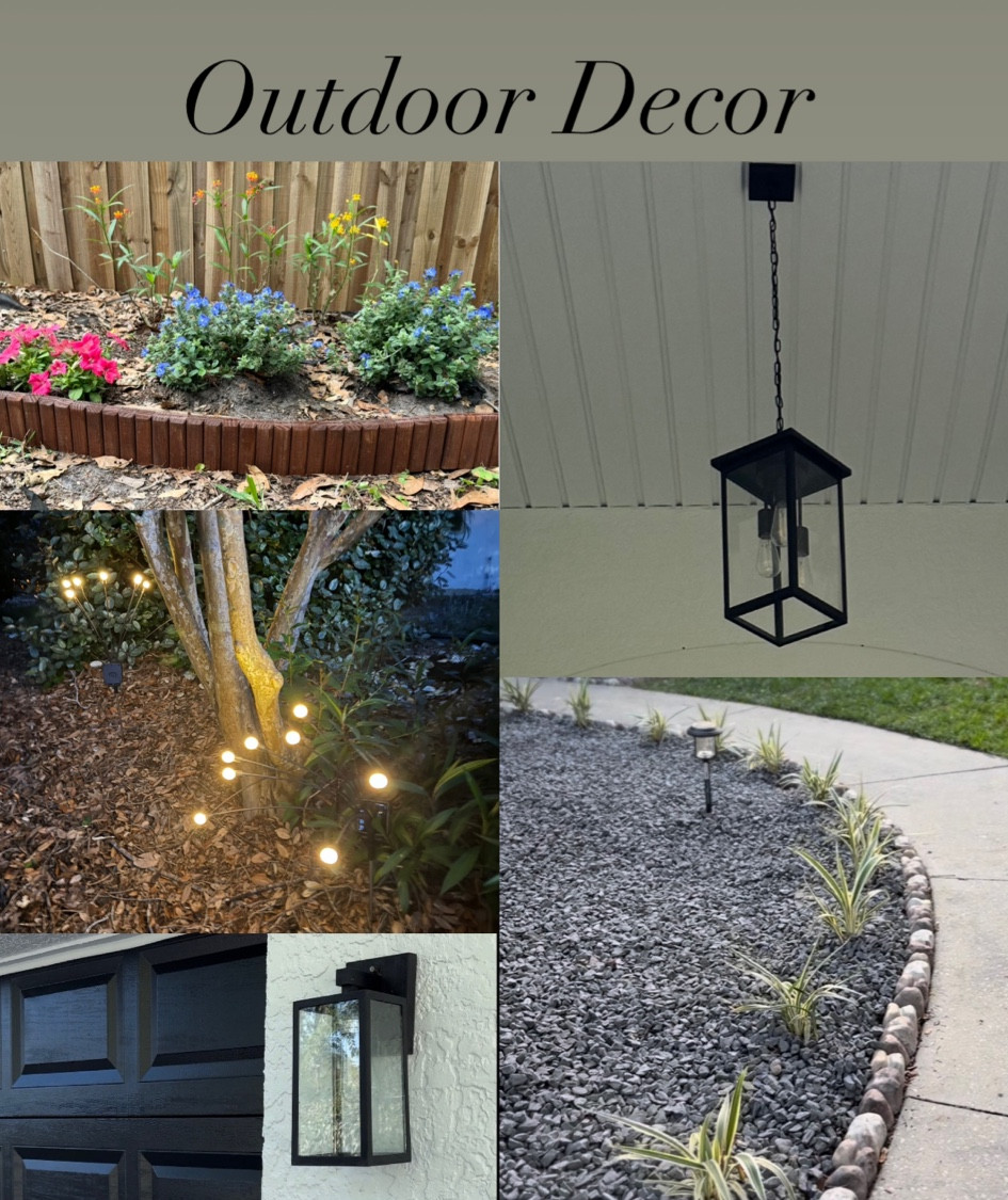 Outdoor lights, garden edging, home updates outdoors 

#LTKfamily #LTKhome #LTKSeasonal