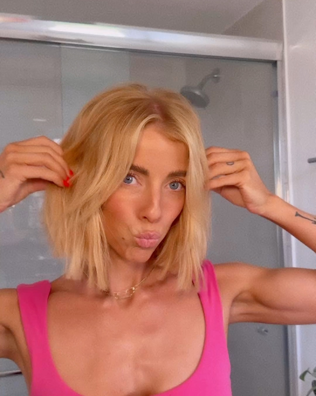 go to hair products for styling + hair health

Curling iron is the .75 inch