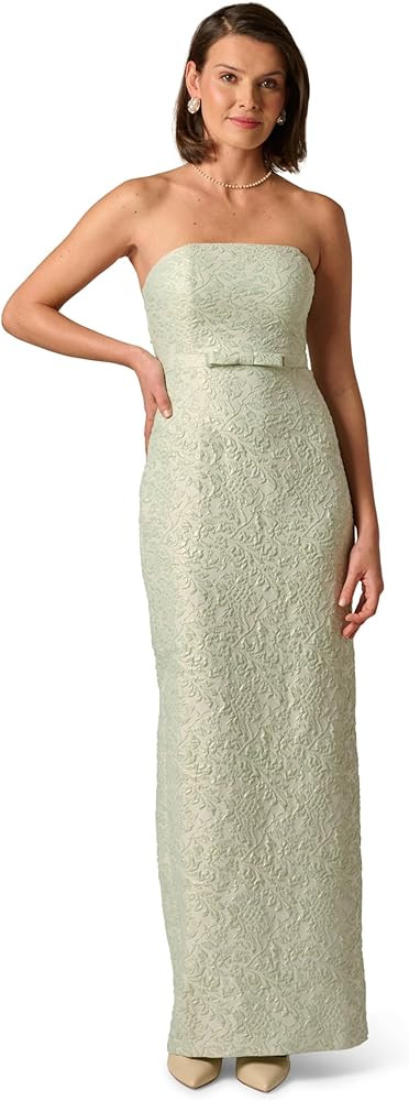 Adrianna Papell Womens Glitter Jacquard Gown | Amazon (US)