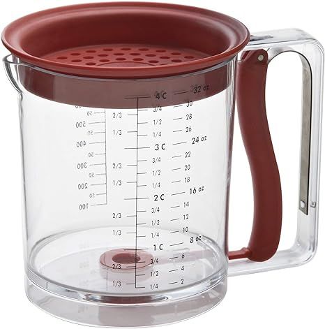 Swing-A-Way 4-Cup Easy Release Fat/Gravy Separator, Red | Amazon (US)
