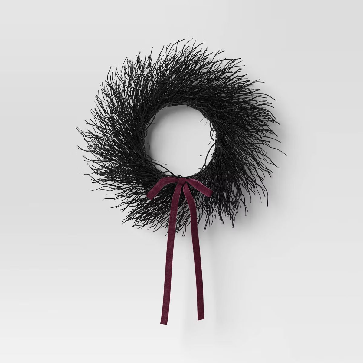 17" Fern Artificial Wreath Black - Threshold™ | Target